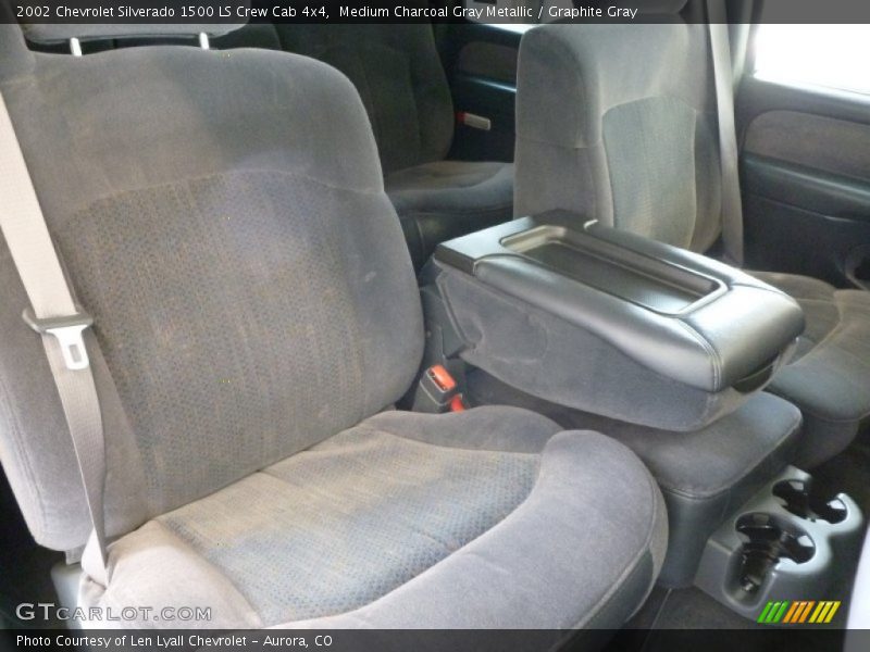 Medium Charcoal Gray Metallic / Graphite Gray 2002 Chevrolet Silverado 1500 LS Crew Cab 4x4
