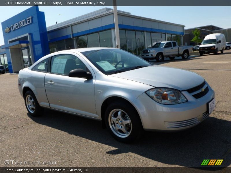 Silver Ice Metallic / Gray 2010 Chevrolet Cobalt XFE Coupe