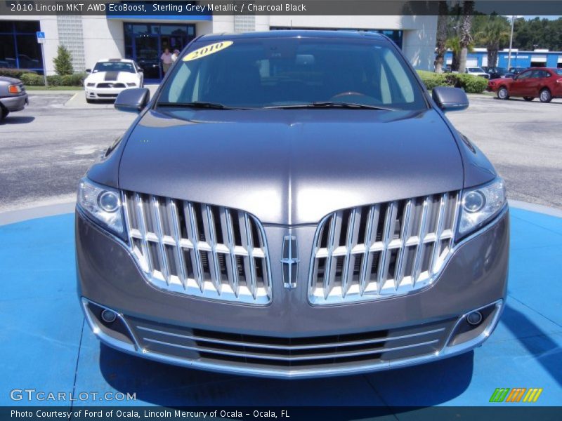 Sterling Grey Metallic / Charcoal Black 2010 Lincoln MKT AWD EcoBoost