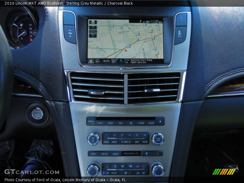 Sterling Grey Metallic / Charcoal Black 2010 Lincoln MKT AWD EcoBoost