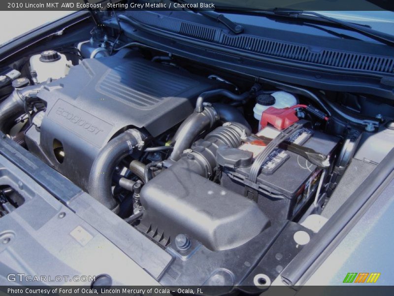Sterling Grey Metallic / Charcoal Black 2010 Lincoln MKT AWD EcoBoost