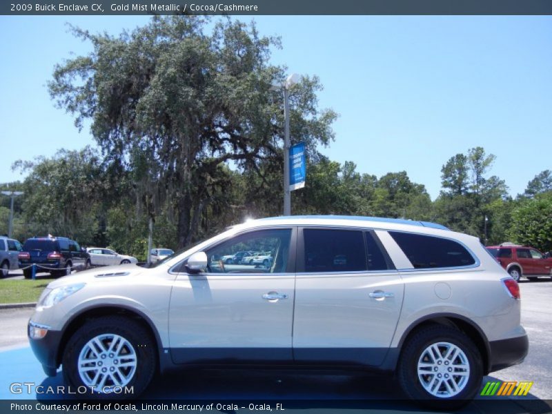Gold Mist Metallic / Cocoa/Cashmere 2009 Buick Enclave CX