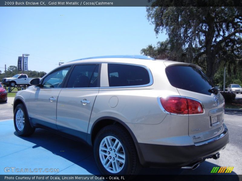 Gold Mist Metallic / Cocoa/Cashmere 2009 Buick Enclave CX
