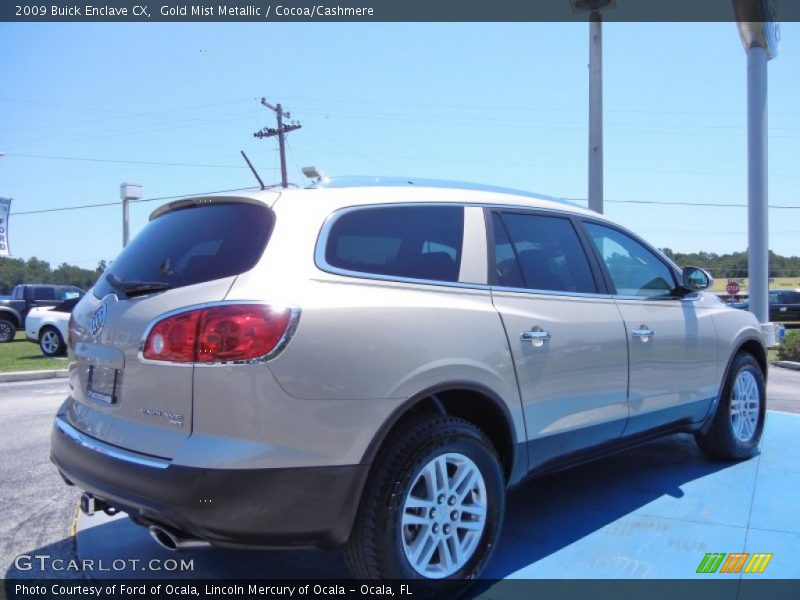 Gold Mist Metallic / Cocoa/Cashmere 2009 Buick Enclave CX