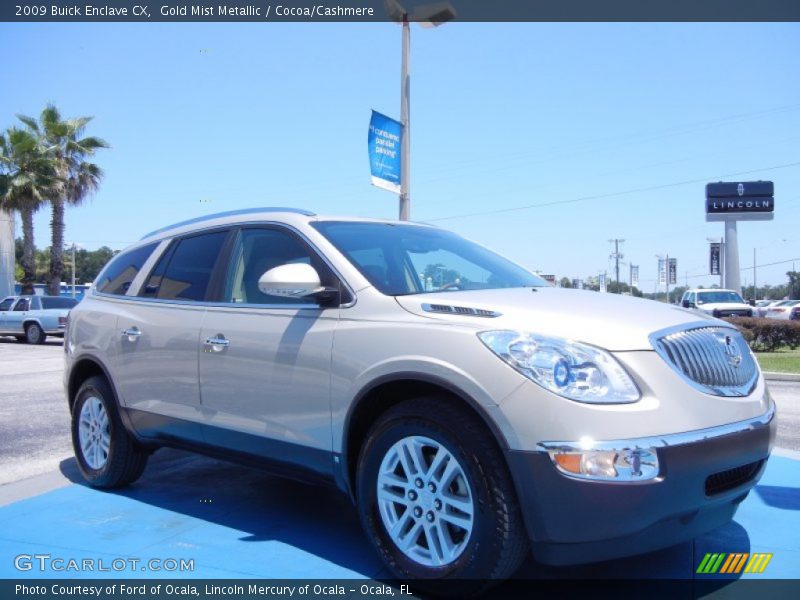 Gold Mist Metallic / Cocoa/Cashmere 2009 Buick Enclave CX