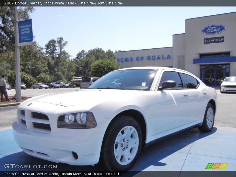 Stone White / Dark Slate Gray/Light Slate Gray 2007 Dodge Charger