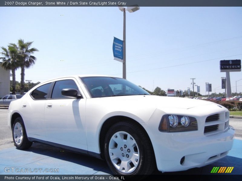 Stone White / Dark Slate Gray/Light Slate Gray 2007 Dodge Charger
