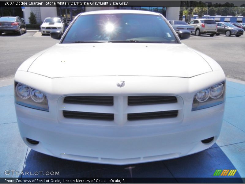 Stone White / Dark Slate Gray/Light Slate Gray 2007 Dodge Charger