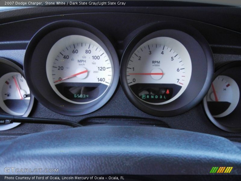 Stone White / Dark Slate Gray/Light Slate Gray 2007 Dodge Charger