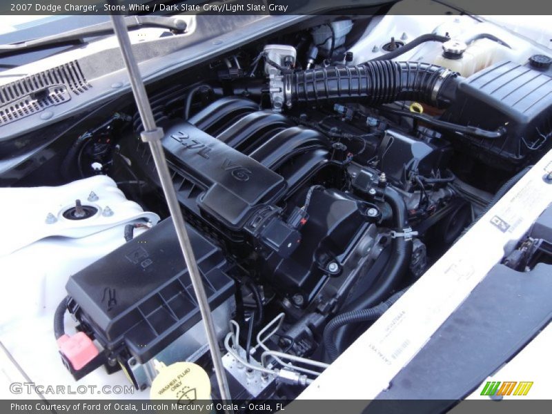 Stone White / Dark Slate Gray/Light Slate Gray 2007 Dodge Charger