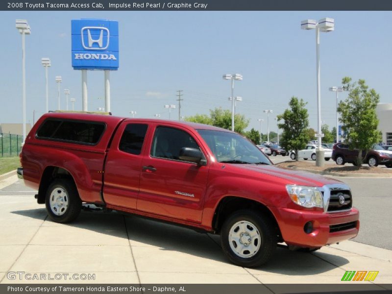 Impulse Red Pearl / Graphite Gray 2008 Toyota Tacoma Access Cab