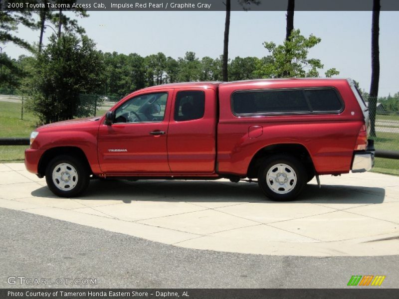 Impulse Red Pearl / Graphite Gray 2008 Toyota Tacoma Access Cab