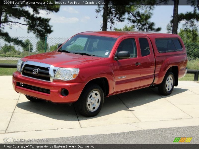 Impulse Red Pearl / Graphite Gray 2008 Toyota Tacoma Access Cab