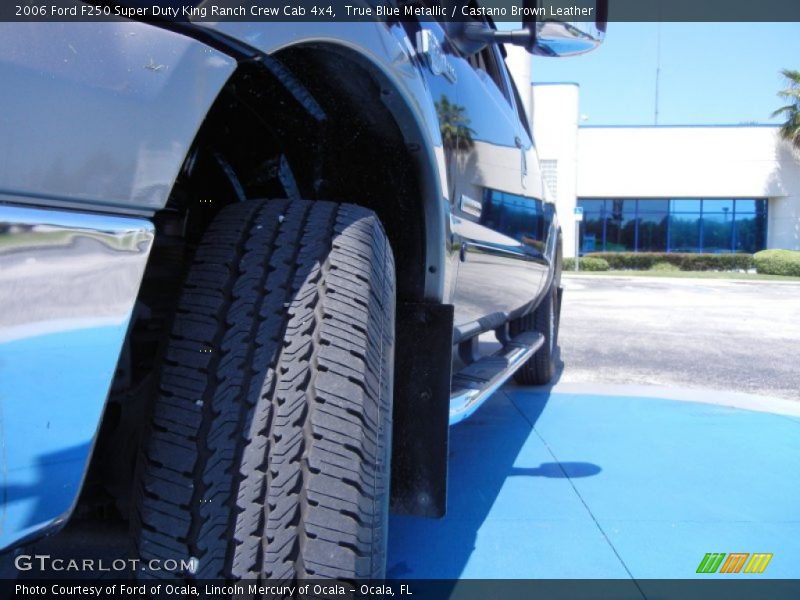 True Blue Metallic / Castano Brown Leather 2006 Ford F250 Super Duty King Ranch Crew Cab 4x4