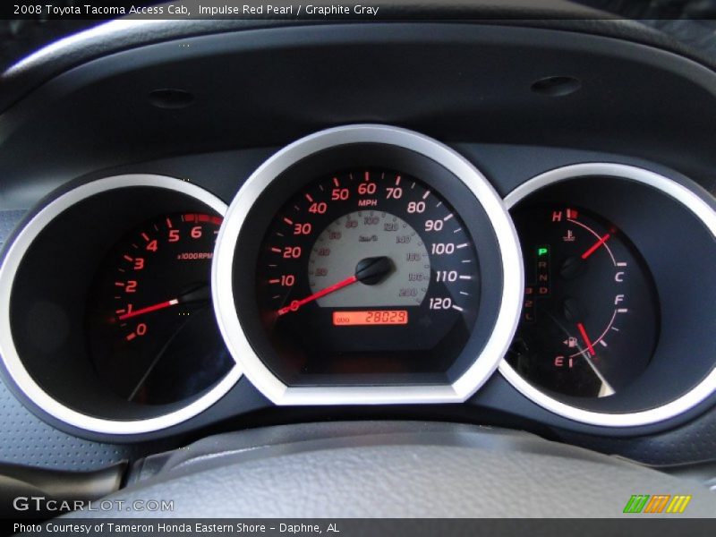 Impulse Red Pearl / Graphite Gray 2008 Toyota Tacoma Access Cab