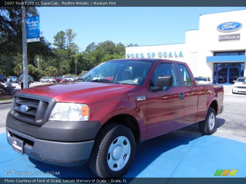 Redfire Metallic / Medium Flint 2007 Ford F150 XL SuperCab