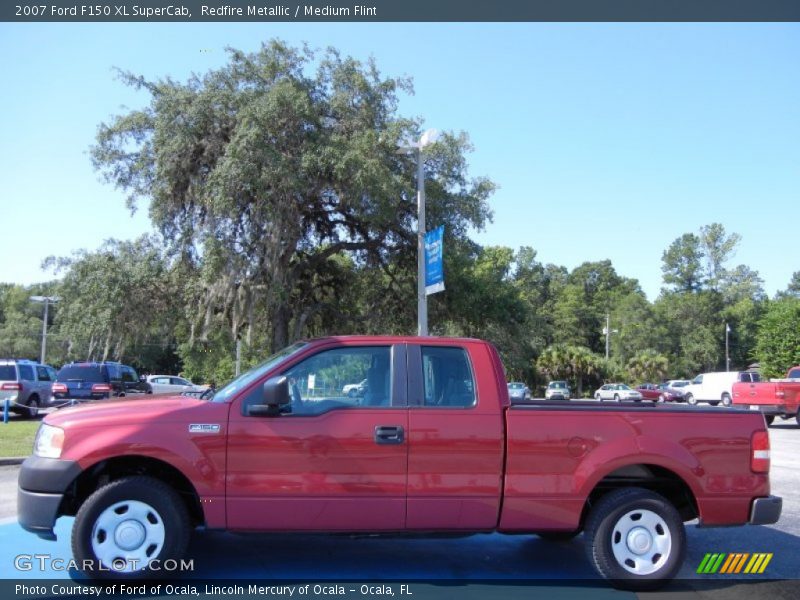 Redfire Metallic / Medium Flint 2007 Ford F150 XL SuperCab