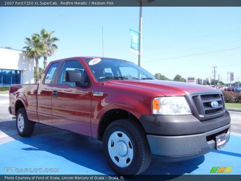 Redfire Metallic / Medium Flint 2007 Ford F150 XL SuperCab