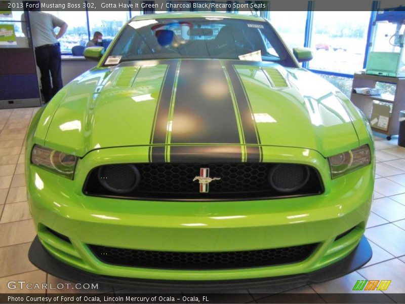  2013 Mustang Boss 302 Gotta Have It Green