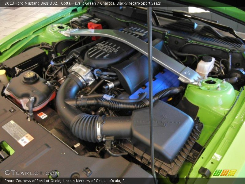  2013 Mustang Boss 302 Engine - 5.0 Liter 302 Hi-Po DOHC 32-Valve Ti-VCT V8