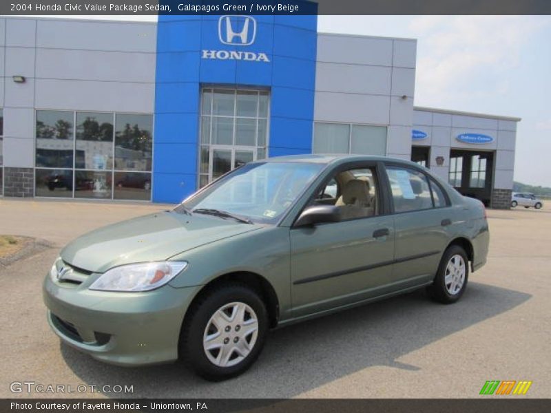 Galapagos Green / Ivory Beige 2004 Honda Civic Value Package Sedan