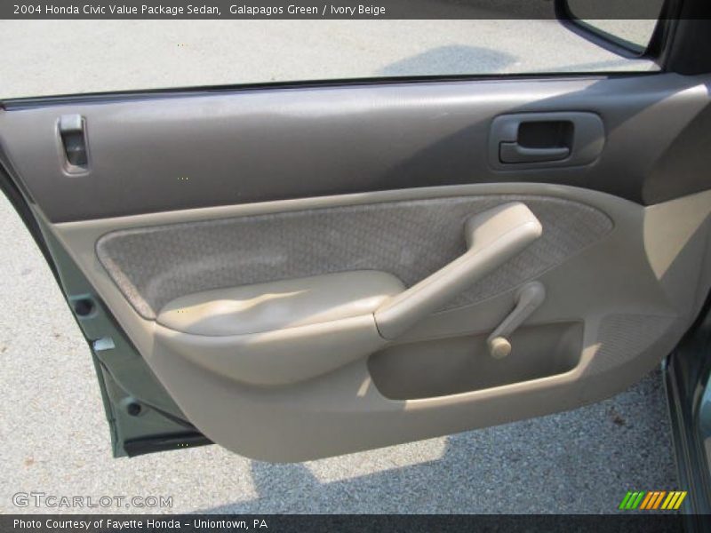 Galapagos Green / Ivory Beige 2004 Honda Civic Value Package Sedan