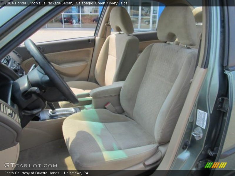 Galapagos Green / Ivory Beige 2004 Honda Civic Value Package Sedan