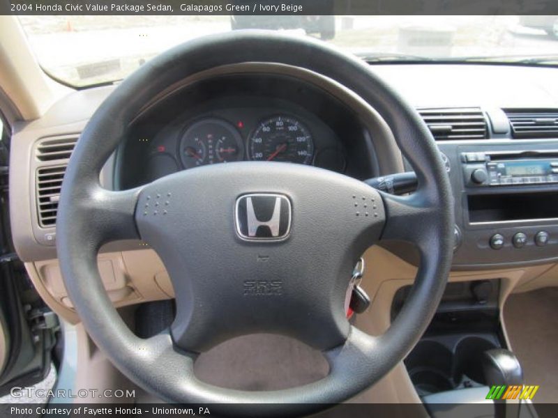 Galapagos Green / Ivory Beige 2004 Honda Civic Value Package Sedan
