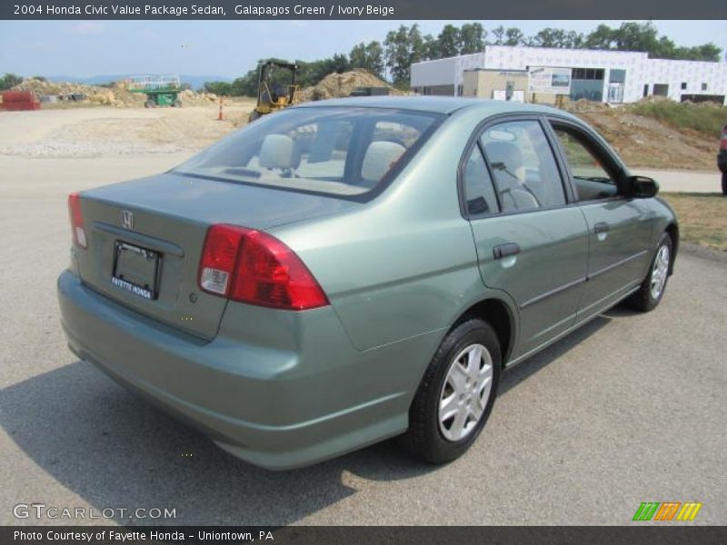 Galapagos Green / Ivory Beige 2004 Honda Civic Value Package Sedan