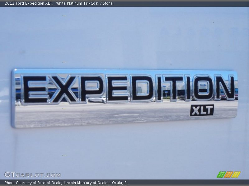 White Platinum Tri-Coat / Stone 2012 Ford Expedition XLT