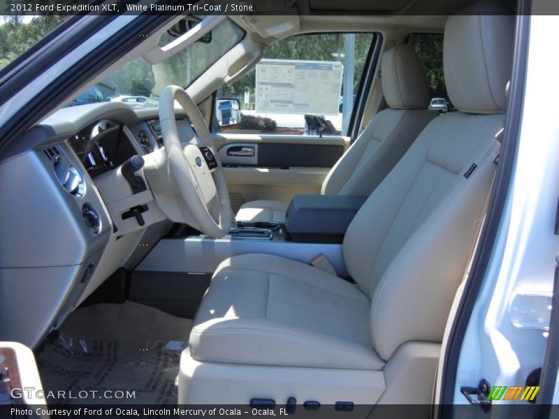 White Platinum Tri-Coat / Stone 2012 Ford Expedition XLT