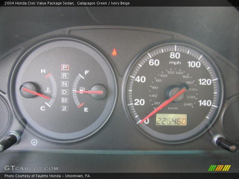 Galapagos Green / Ivory Beige 2004 Honda Civic Value Package Sedan