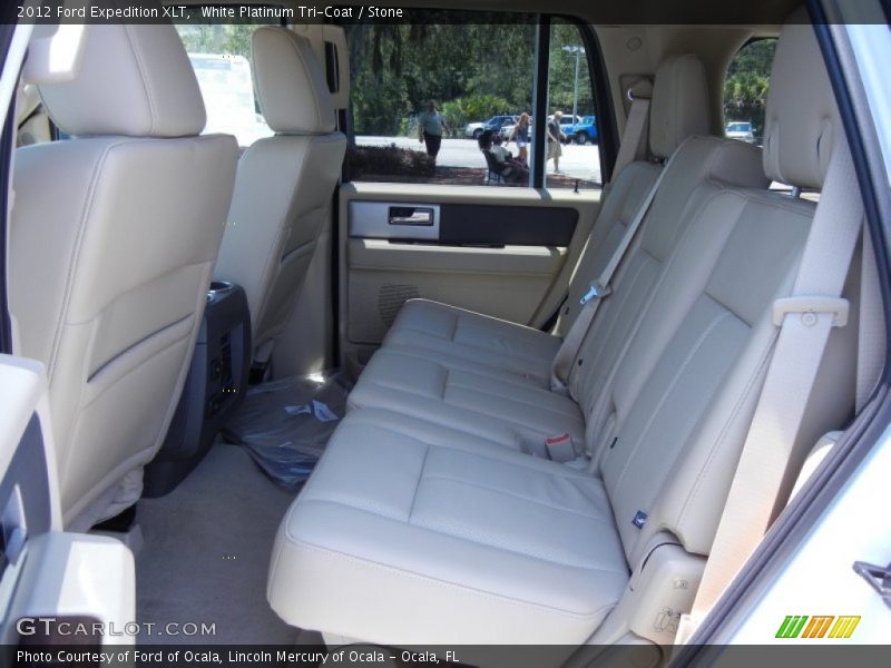 White Platinum Tri-Coat / Stone 2012 Ford Expedition XLT