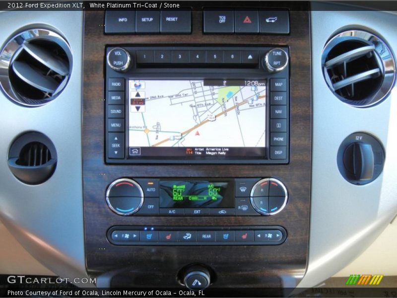 White Platinum Tri-Coat / Stone 2012 Ford Expedition XLT
