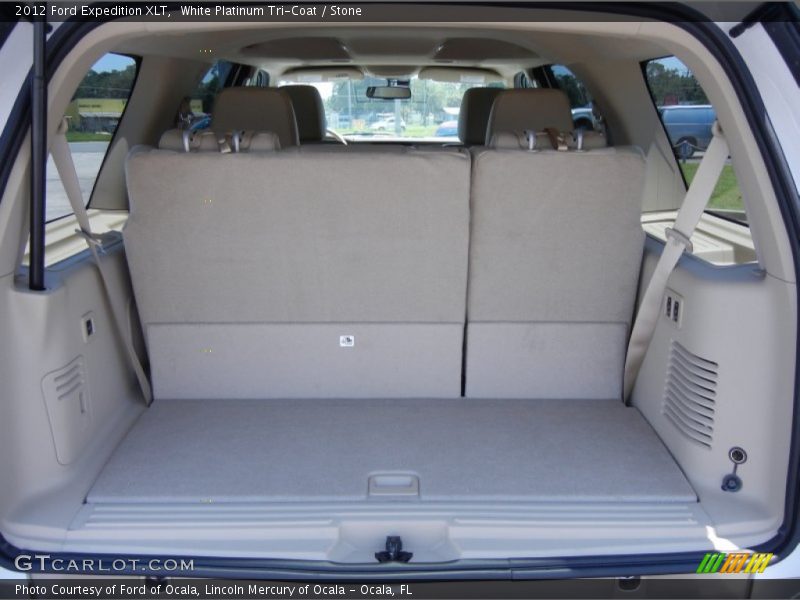 White Platinum Tri-Coat / Stone 2012 Ford Expedition XLT