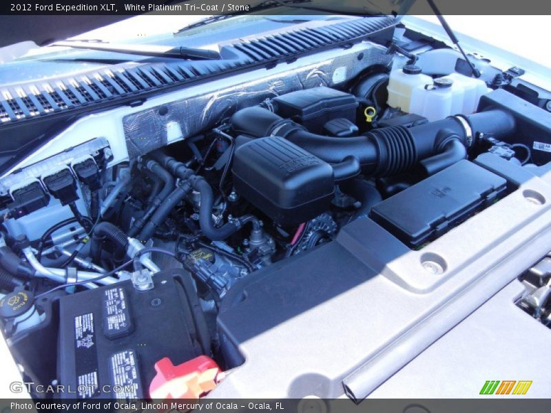 White Platinum Tri-Coat / Stone 2012 Ford Expedition XLT