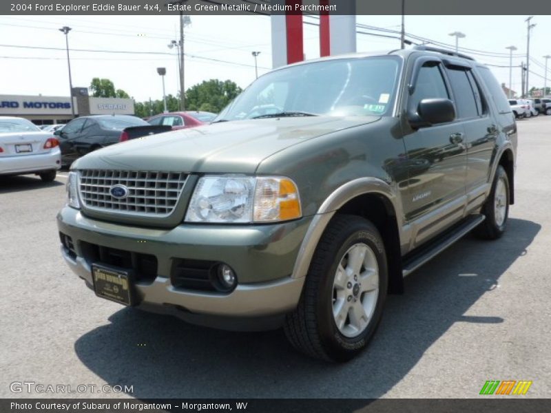 Estate Green Metallic / Medium Parchment 2004 Ford Explorer Eddie Bauer 4x4