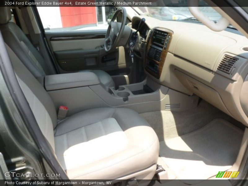 Estate Green Metallic / Medium Parchment 2004 Ford Explorer Eddie Bauer 4x4