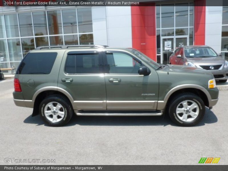 Estate Green Metallic / Medium Parchment 2004 Ford Explorer Eddie Bauer 4x4