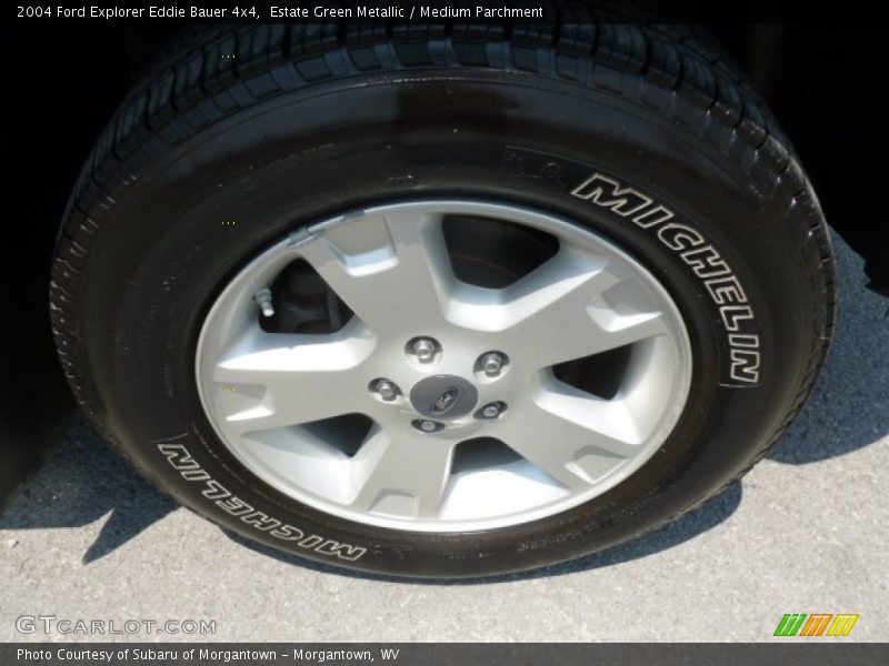 Estate Green Metallic / Medium Parchment 2004 Ford Explorer Eddie Bauer 4x4