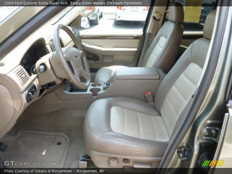Estate Green Metallic / Medium Parchment 2004 Ford Explorer Eddie Bauer 4x4