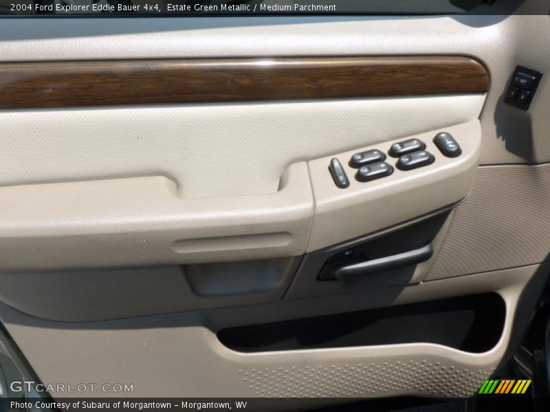 Estate Green Metallic / Medium Parchment 2004 Ford Explorer Eddie Bauer 4x4