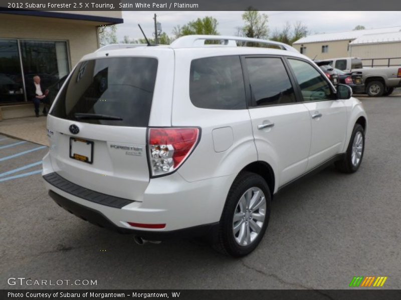 Satin White Pearl / Platinum 2012 Subaru Forester 2.5 X Touring