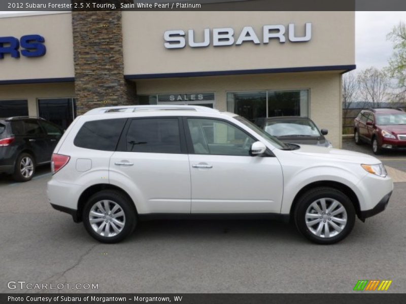 Satin White Pearl / Platinum 2012 Subaru Forester 2.5 X Touring