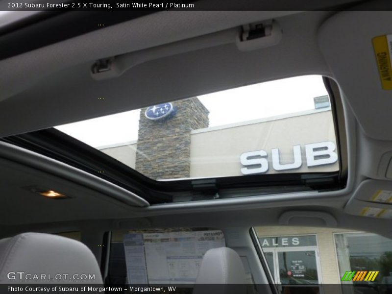 Sunroof of 2012 Forester 2.5 X Touring