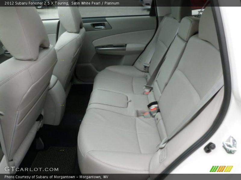 Rear Seat of 2012 Forester 2.5 X Touring
