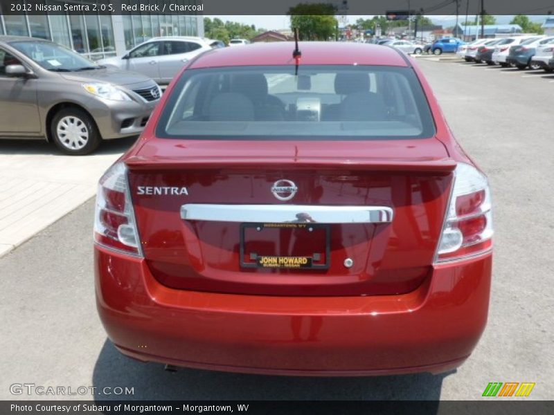 Red Brick / Charcoal 2012 Nissan Sentra 2.0 S