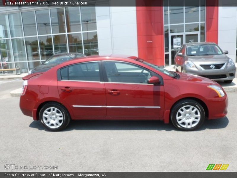 Red Brick / Charcoal 2012 Nissan Sentra 2.0 S