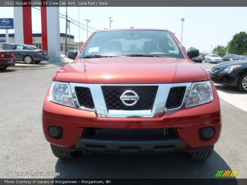 Lava Red / Steel 2012 Nissan Frontier SV Crew Cab 4x4