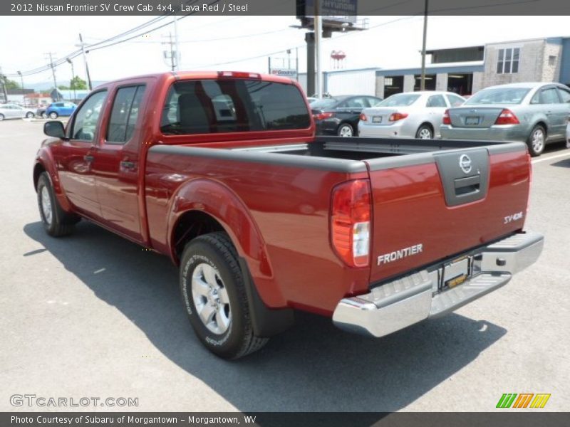 Lava Red / Steel 2012 Nissan Frontier SV Crew Cab 4x4